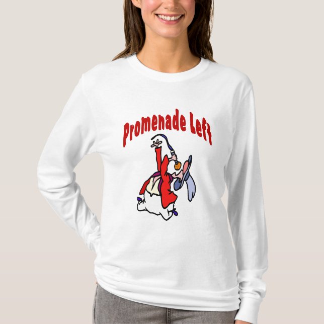 Promenade Left  Square Dance T-Shirt (Front)