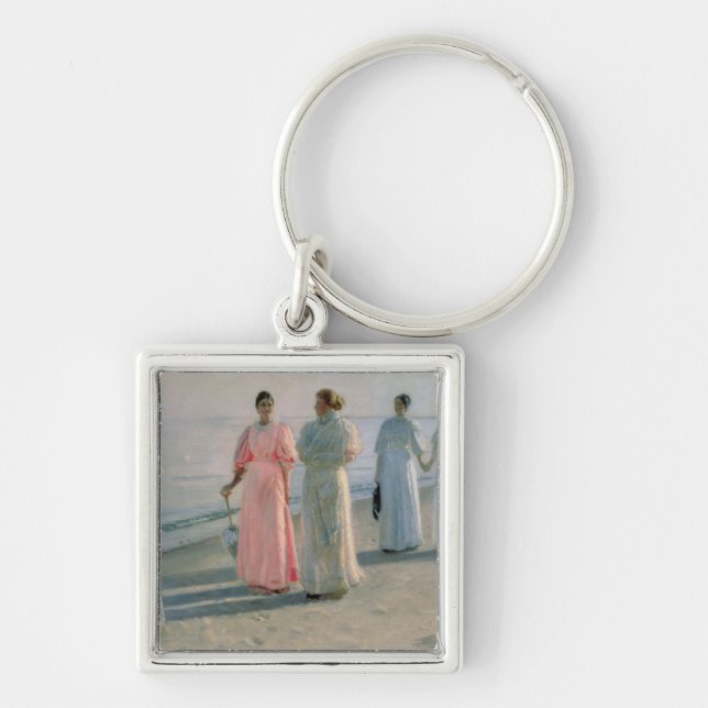 Promenade on the Beach Keychain (Front)