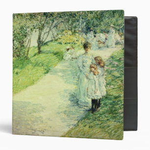 Promenaders in the garden, 1898 3 ring binder