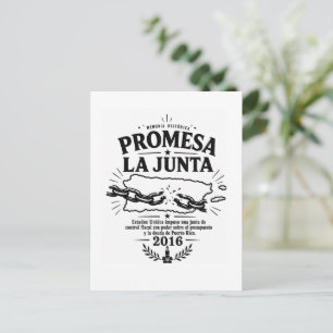 PROMESA La Junta Puerto Rico Memoria Histórica Postcard