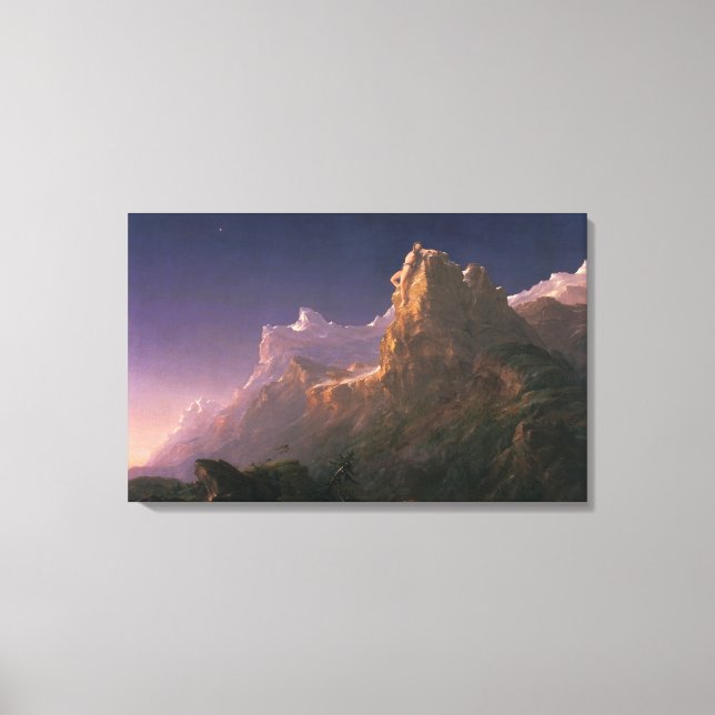 Prometheus Bound (by Thomas Cole) Canvas Print (Front)