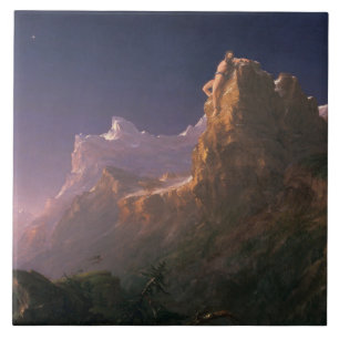 Prometheus Bound (by Thomas Cole) Ceramic Tile