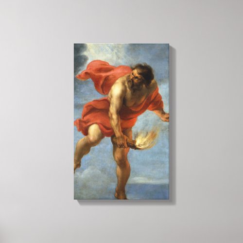 Prometheus Carrying Fire Canvas Print