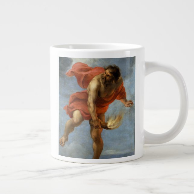Prometheus Carrying Fire Giant Coffee Mug (Right)
