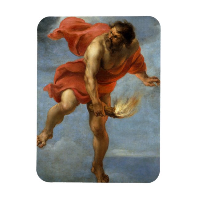 Prometheus Carrying Fire Magnet (Vertical)