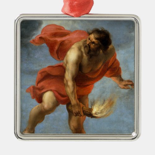 Prometheus Carrying Fire Metal Ornament