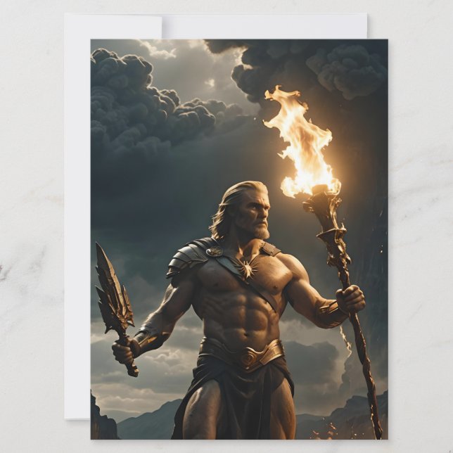Prometheus Greek Mythology Fire Gods Card (Front)