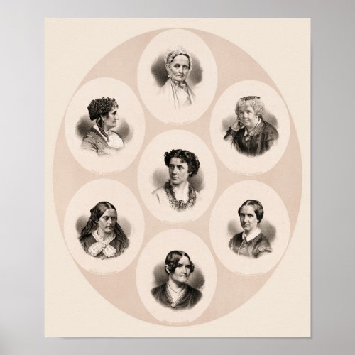 Prominent Figures Of The Suffrage Movement Poster