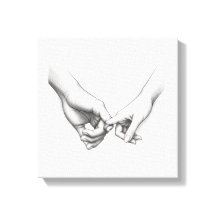 Promise Couple Hands Coloring Page Art