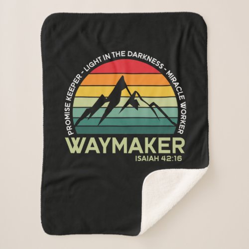 Promise Keeper Light In The Darkness Miracle Worke Sherpa Blanket