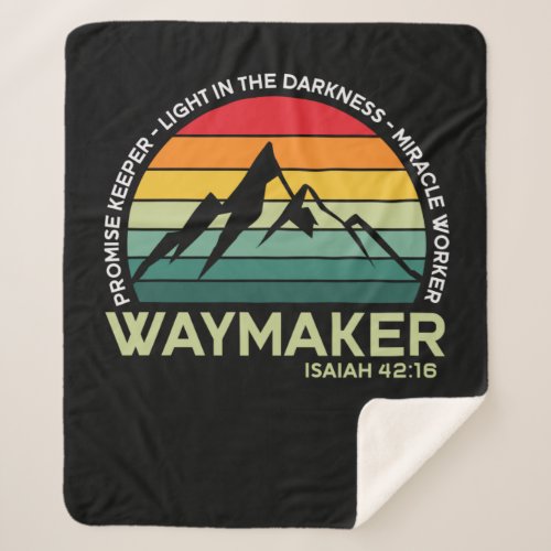 Promise Keeper Light In The Darkness Miracle Worke Sherpa Blanket