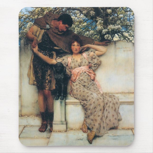 Promise of Spring (Man and Woman in Greece) Mouse Pad (Front)