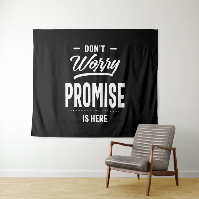 Promise Personalized Name Birthday Gift Tapestry (In Situ (Horizontal))