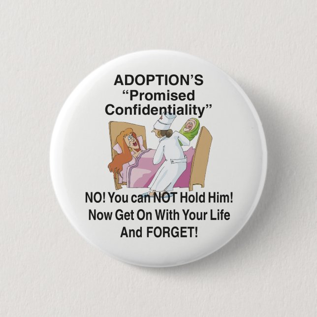 Promised Confidentiality Pinback Button (Front)