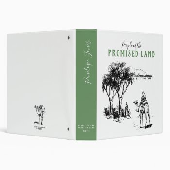Promised Land Bible Study 3 Ring Binder by LightinthePath at Zazzle