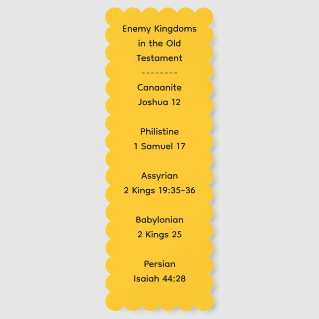 Promised Land Enemies and Enemy Kingdoms Bookmarks (Front)