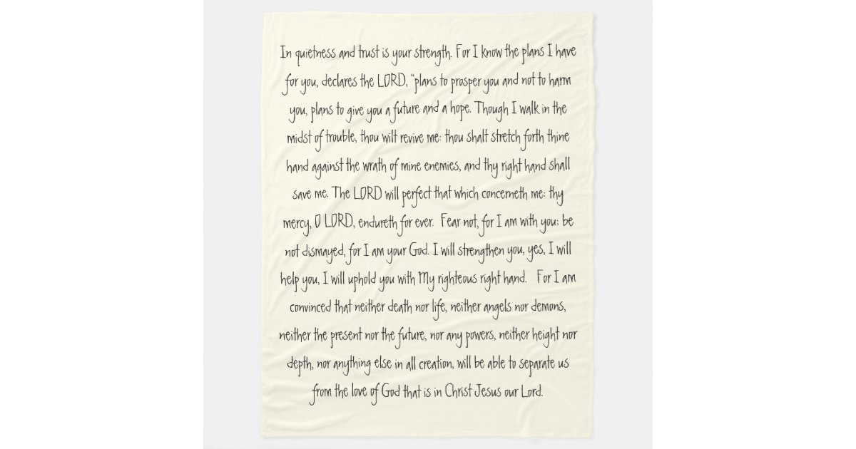 Promises God Bible Verses Comforter Fleece Blanket Zazzle Com
