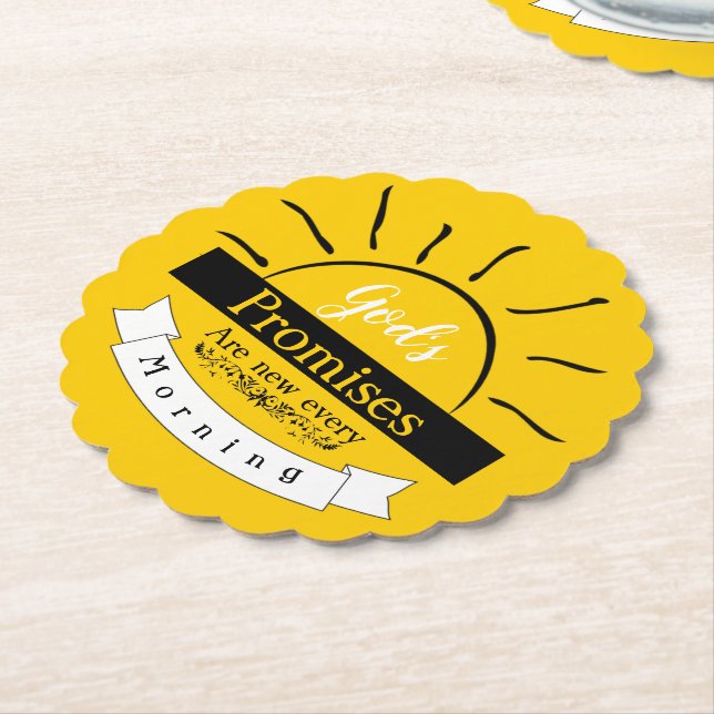 Promises  paper coaster (Angled)
