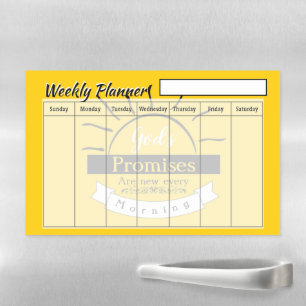 Promises weekly planner magnetic dry erase sheet