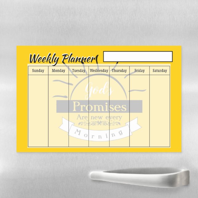 Promises weekly planner  magnetic dry erase sheet (In Situ)