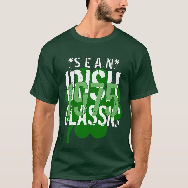 PROMO5 1975 IRISH CLASSIC 40th or Any Birthday B12 T-Shirt (Front)
