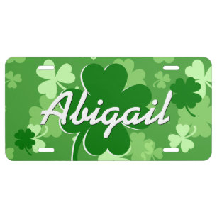PROMO5 Personalized Lucky Shamrock V03E License Plate