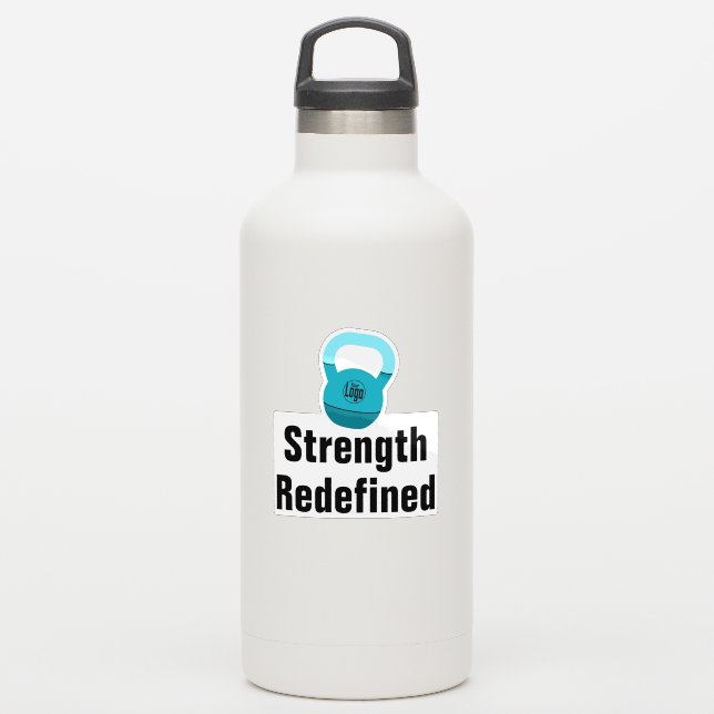 Promo Athlete Coach Kettlebell Strength Redefined Sticker (Waterbottle)