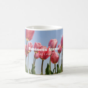 Promo Business Card Mug Pink Tulips - HAMbyWG