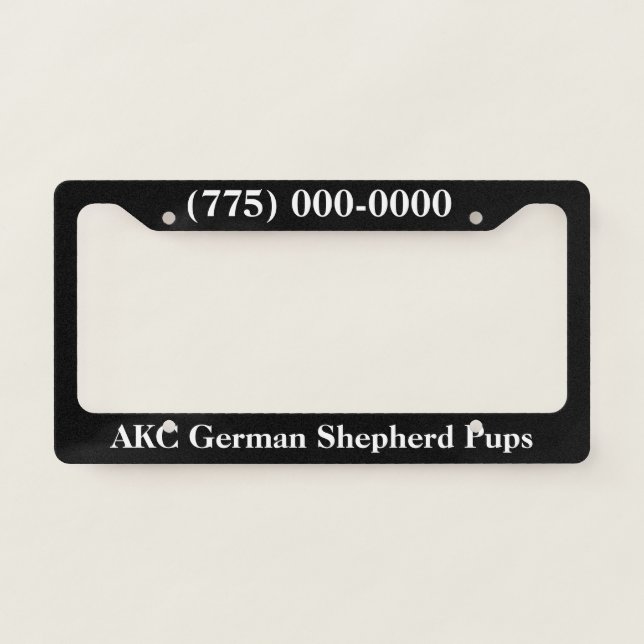 Promo License Plate Frame (Front)