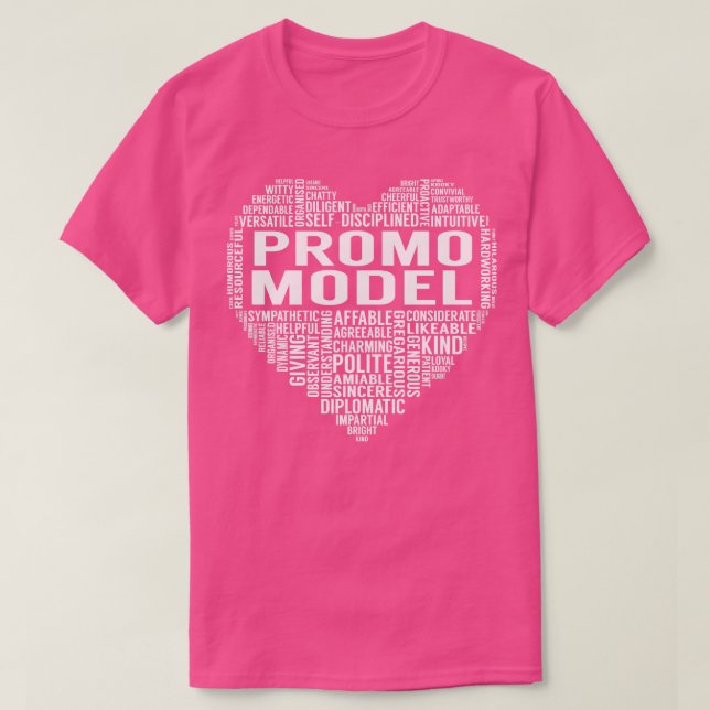 Promo Model Heart T-Shirt (Design Front)