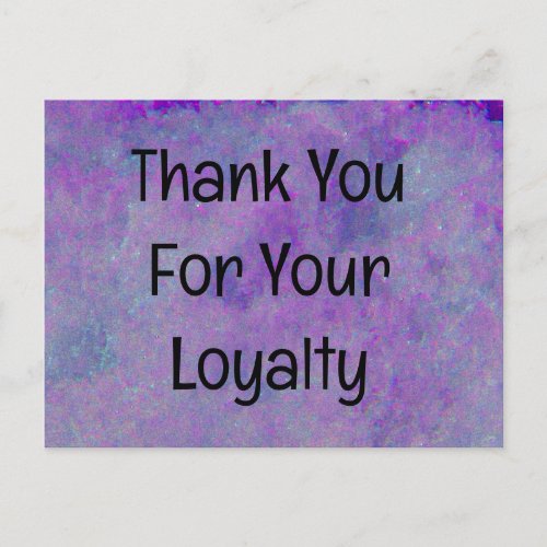 Promo Purple Business Coupon Customer Appreciation Postcard