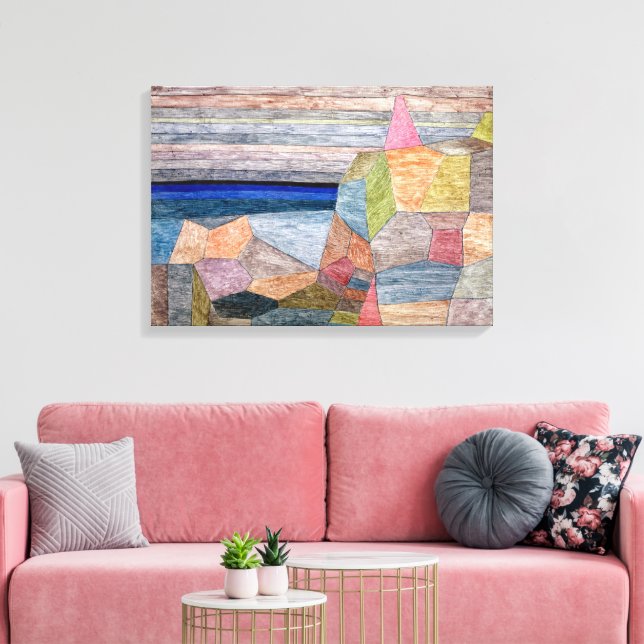Promontorio Ph | Paul Klee | Canvas Print (Insitu(LivingRoom))