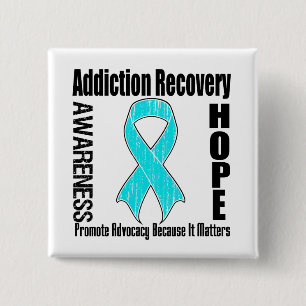Promote Addiction Recovery Because It Matters Pinback Button