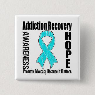 Promote Addiction Recovery Because It Matters Pinback Button