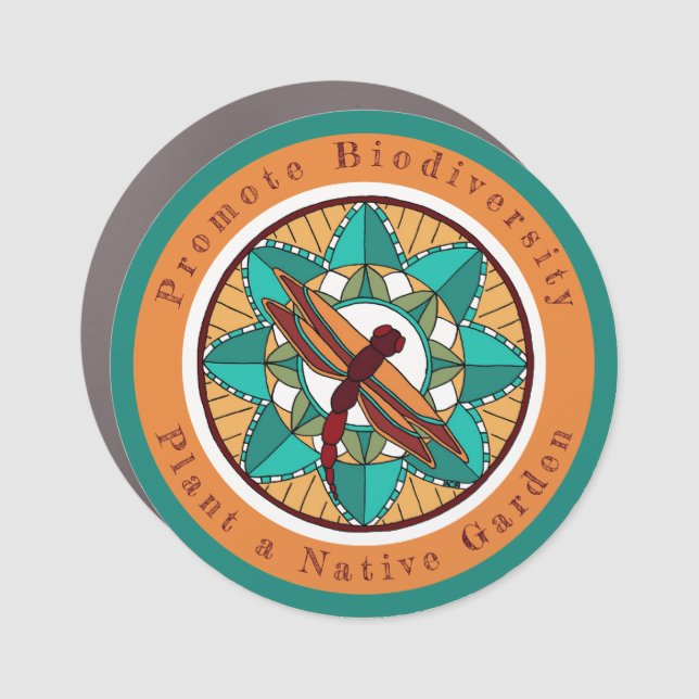 Promote Biodiversity Plant Native Dragonfly Magnet (Front)