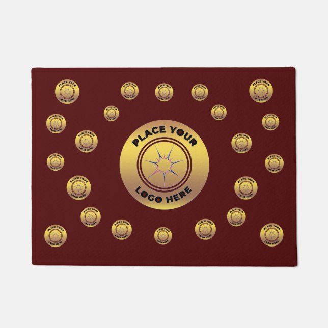 Promote Business Company Logo Brand Custom     Doormat (Front)