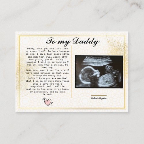 Promote Dad From Bump to Daddy Hilarious Fathers Referral Card
