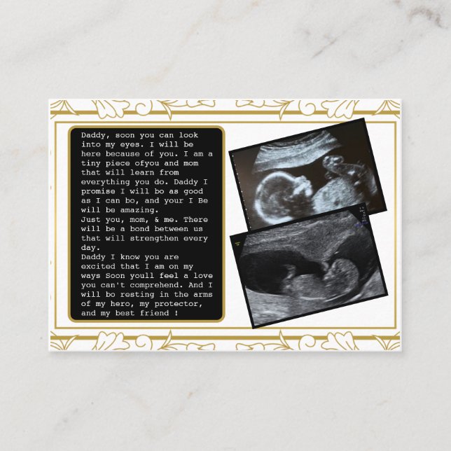 Promote Dad From Bump to Daddy: Hilarious Father's Referral Card (Front)