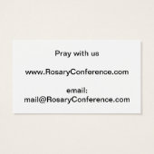 Promote RosaryConference.com Cards (Back)