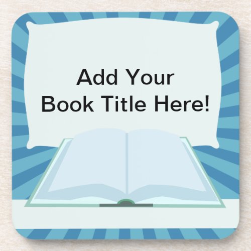 Promote Your Book Put Title Here Drink Coaster