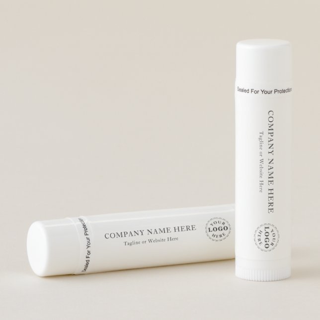 Promote Your Brand – Unflavored Custom Lip Balm (Front)