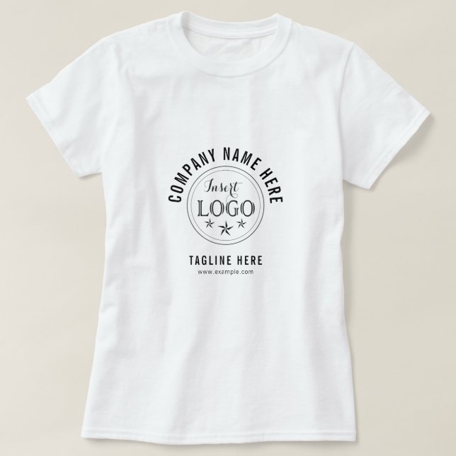 Promote Your Brand with Custom Women's Basic T-Shirt (Design Front)
