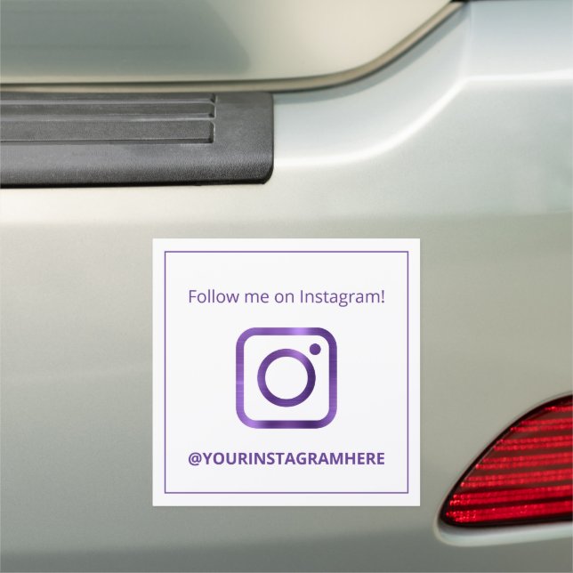 Promote Your Instagram Car Magnet (In Situ)