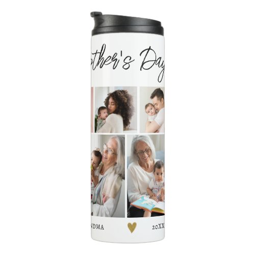 Promoted As Grandma Custom 9 Photo Collage Thermal Tumbler