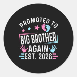 Promoted Big Brother Again Est Classic Round Sticker