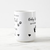 Promoted Dog Dad To Human Dad Pregnancy Reveal Coffee Mug (Center)
