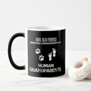 Promoted Dog Grandparents To Human Grandparents Color Morph Mug