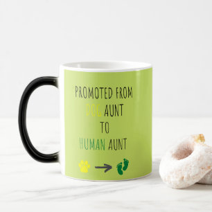 Promoted from Dog Aunt To Human Aunt  Color Morph Mug