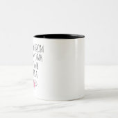 Promoted From Dog Grandma to Human Grandma Two-Tone Coffee Mug (Center)