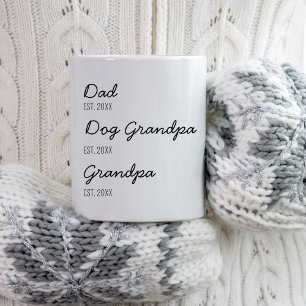 Promoted From Dog Grandparent To Human New Grandpa Coffee Mug